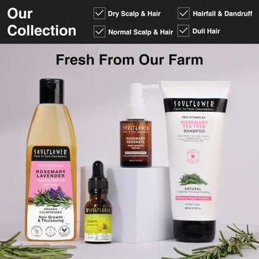 Soulflower Lemon Essential Oil | Hair Fall Control, Pimple, Acne Care, Skin Care & Oil Control | 100% Organic, Pure, Natural & Undiluted Premium Essential Oil|15ml